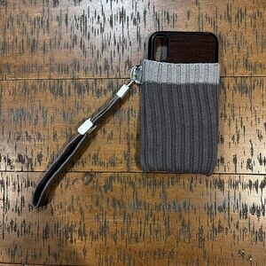 Custom grey phone sock